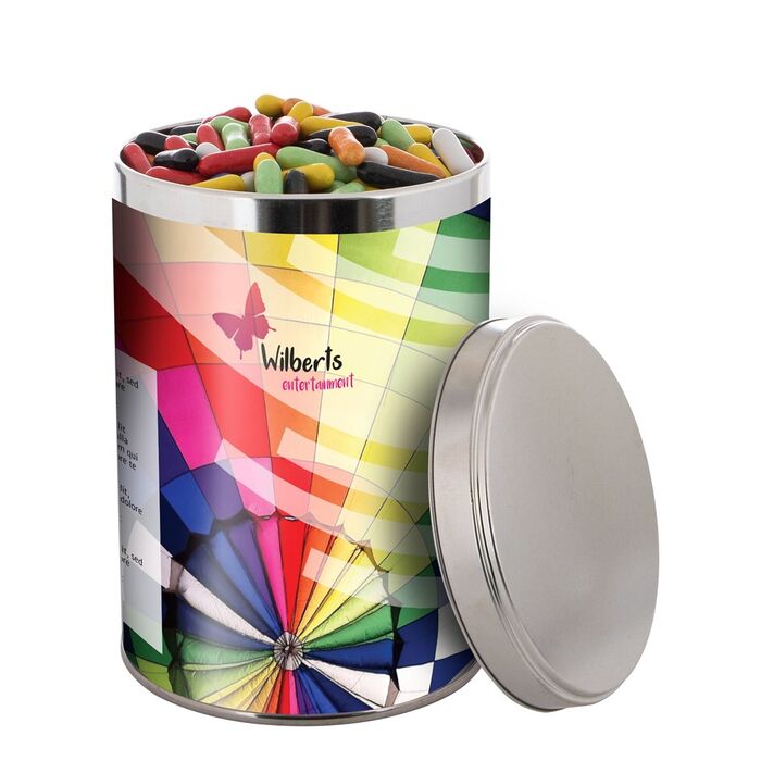 Large tin 1,3 liter with candy