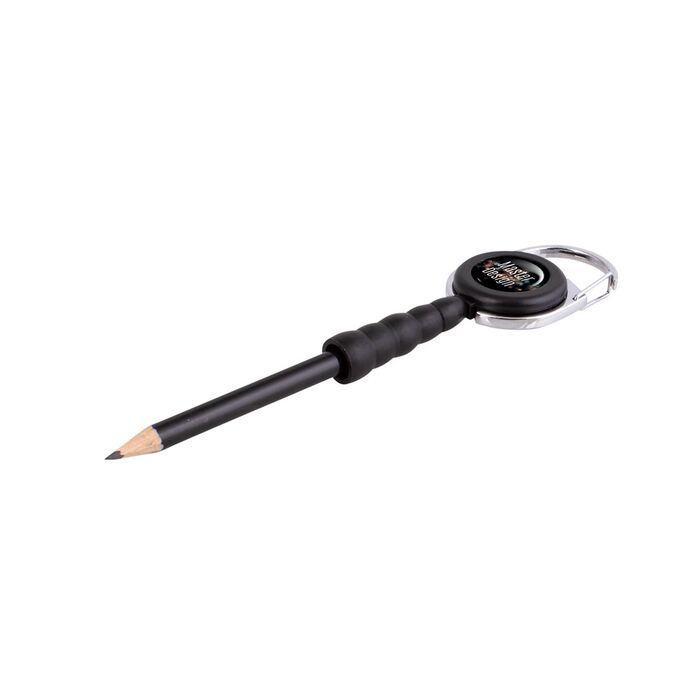 Pencil with cord reel