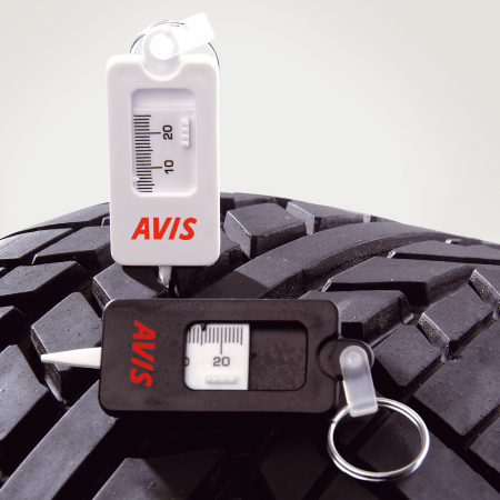 Key-ring tyre gauge