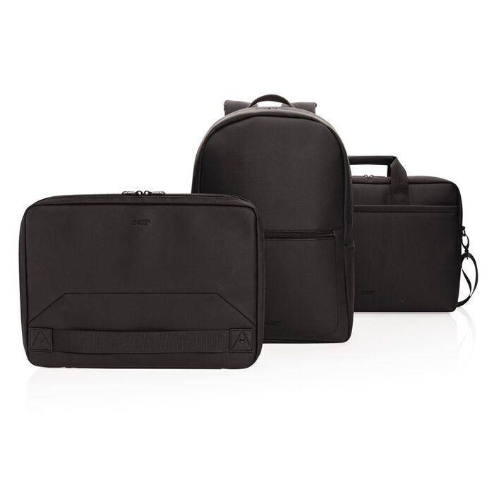 Swiss Peak deluxe vegan lederen laptop tas PVC vrij