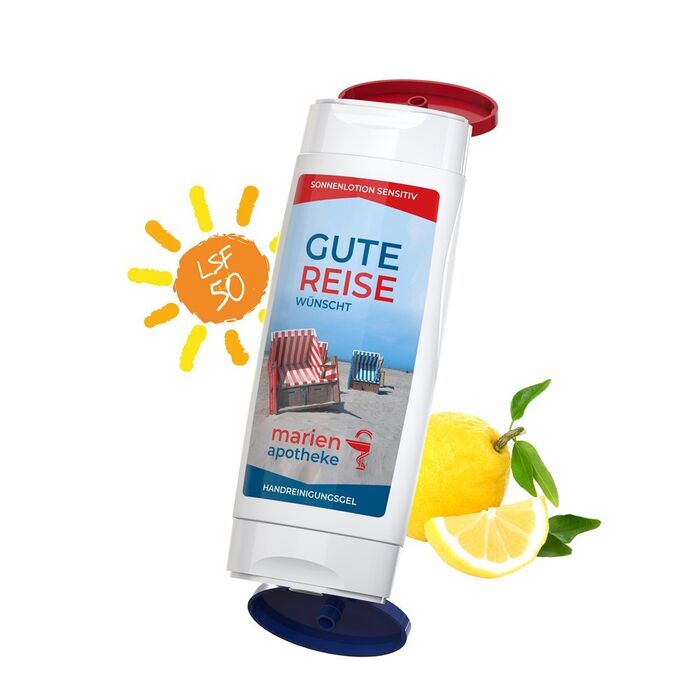 DuoPack Sun Milk "sensitive" SPF 50 + Hand Cleansing Gel (2x 50 ml), BL