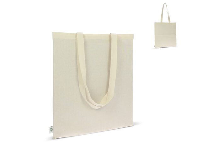 Bag GOTS natural long 140g/m² 38x42 cm