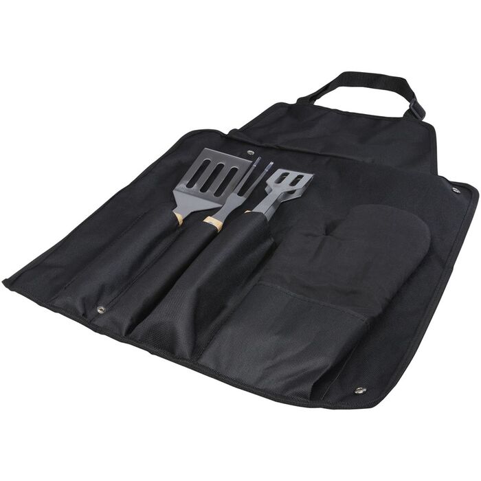 Gril 3-piece BBQ tools set and glove