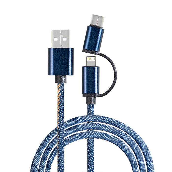 3-in-1 Charging Cable REEVES-DENIM