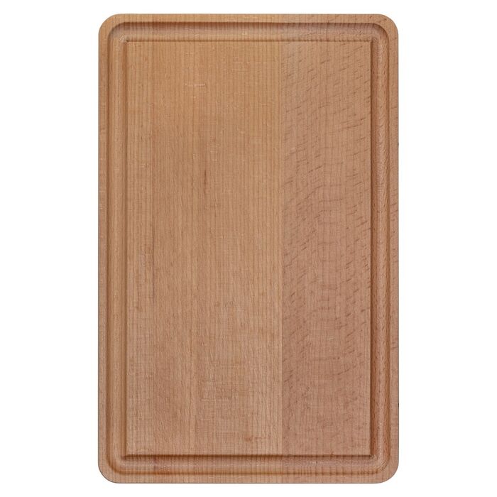 Cutting board with juice channel beech 25x16 cm
