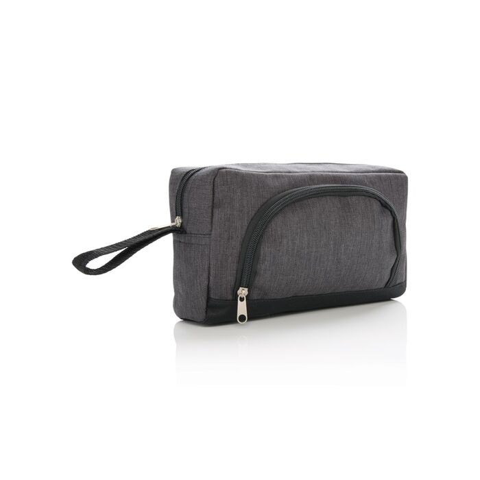 Classic two tone toiletry bag