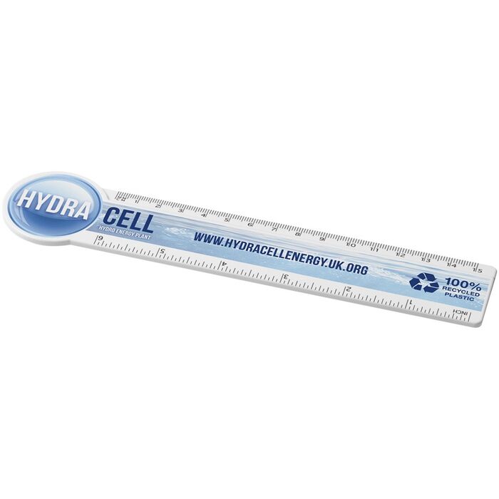 Tait 15 cm circle-shaped recycled plastic ruler