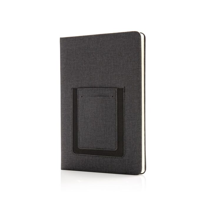 Deluxe A5 Notebook with phone pocket