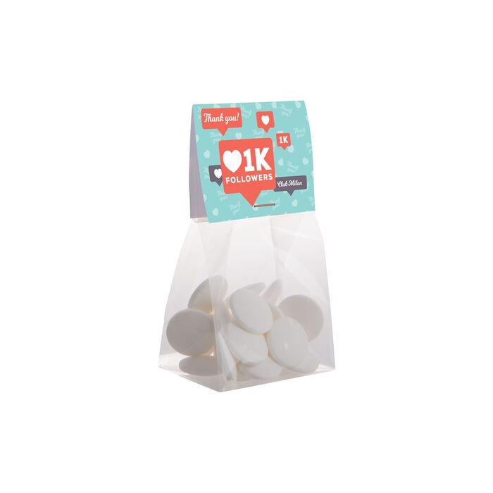 Small bag header card 50 gram sweets